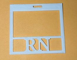 rn badge tag nurse nursing medical 3d print model - Mito3D