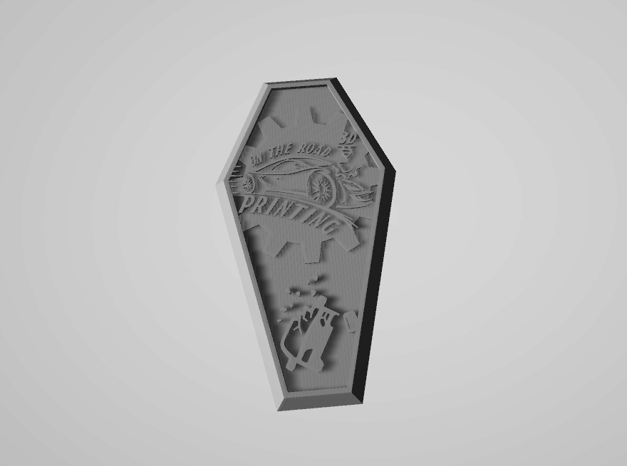 carretera 3d impresión ataúd anillo Víspera Santos 3D print model - Mito3D