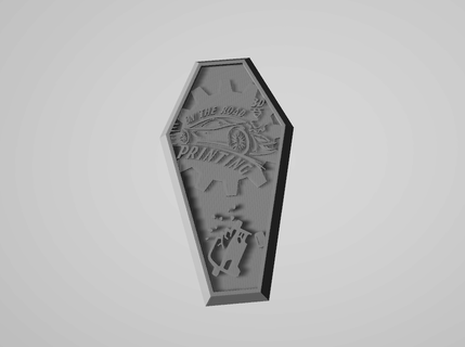 road 3d printing coffin ring halloween 3d print model - Mito3D
