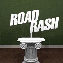 road rash logo art 3d denti 3dpicks di gioco segni il nintendo eruzione cutanea strada sega in piedi loghi 3d print model - Mito3D