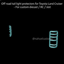 route queue lumière protecteurs Toyota terre croiseur Douane moulé pression rc fente off road modèle trousse aoshima 3d print model - Mito3D