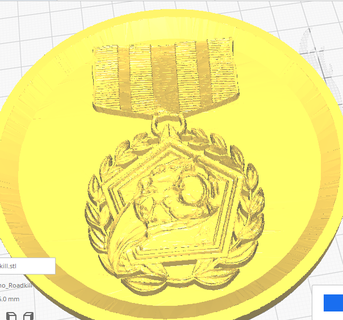 estrada morte medalha montanha russa jogos casa cor arte 3d print model - Mito3D