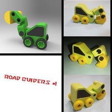roadmakers 1 gioco loader strada auto 3d print model - Mito3D