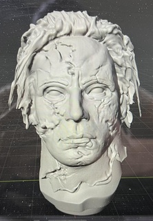 rapinare zombie h2 Michael myers figura testa Halloween orrore maschera 3d print model - Mito3D