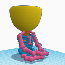 robert bones ossos plantador vaso flores deco casa 3d print model - Mito3D