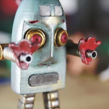robert en colère vintage robot jeu jouet kit de modèle les robots 3d print model - Mito3D