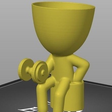 Robert Gym 2 pot 3d print model - Mito3D