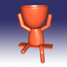 robert suspensão maca vaso flores 3d print model - Mito3D