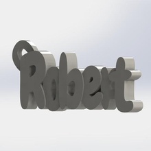 robert llavero gadget keytag nombre 3d print model - Mito3D