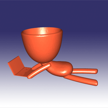 robert caderno vaso flores 3d print model - Mito3D