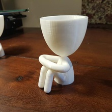 robert plantar vaso flores 3d print model - Mito3D