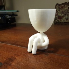 robert plantar vaso flores 3d print model - Mito3D