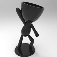robert plantar vaso flores pessoa recipiente 3d print model - Mito3D