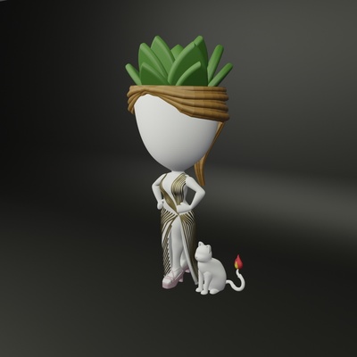 robert plant - reina de belleza maceta ornamental suculent pot garden 3d print model - Mito3D