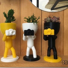 robert plant cameraman - vase pots matera matero photo decoration camera 3d print model - Mito3D