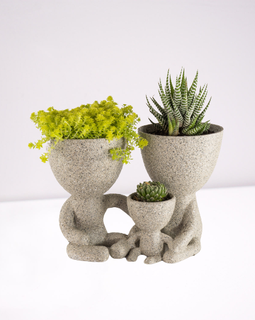 robert plant family son mom dad cups pots plants bob glass vessels 3d print model - Mito3D