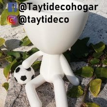 robert plant football taytideco taytidecohogar ball footballer with original format pot flowerpot cactus 3d print model - Mito3D
