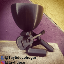 robert plant guitare art taytideco taytidecohogar de la format d'origine pot l'usine fleurs cactus 3d print model - Mito3D