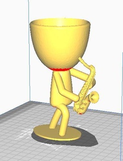 robert plant saxophone pot varied home musician 3d print model - Mito3D