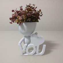 Robert plante vase planteur couple Valentin femme petite amie petit ami 3d print model - Mito3D