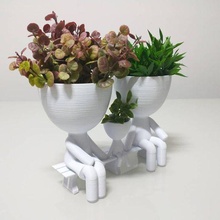 robert planta maceta florero plantador familia madre niño padre 3d print model - Mito3D