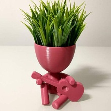 robert plant vase planter  robert plant vase planter guitar music 3d print model - Mito3D