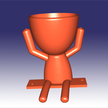 robert pot hammock flowerpot 3d print model - Mito3D