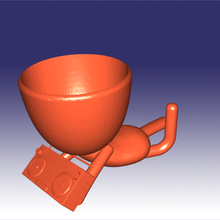 robert rádio gravador vaso flores 3d print model - Mito3D