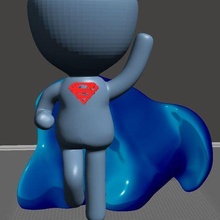 robert superman super man pot 3d print model - Mito3D