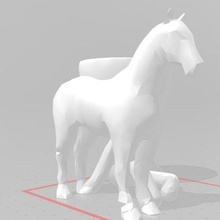 robert vase horse fashion 3d print model - Mito3D