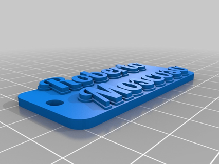 roberto customized keychains 3d print model - Mito3D