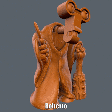 roberto easy print support 20th_century figure futurama matt_groening model king robot sculpture supportless 3d print model - Mito3D