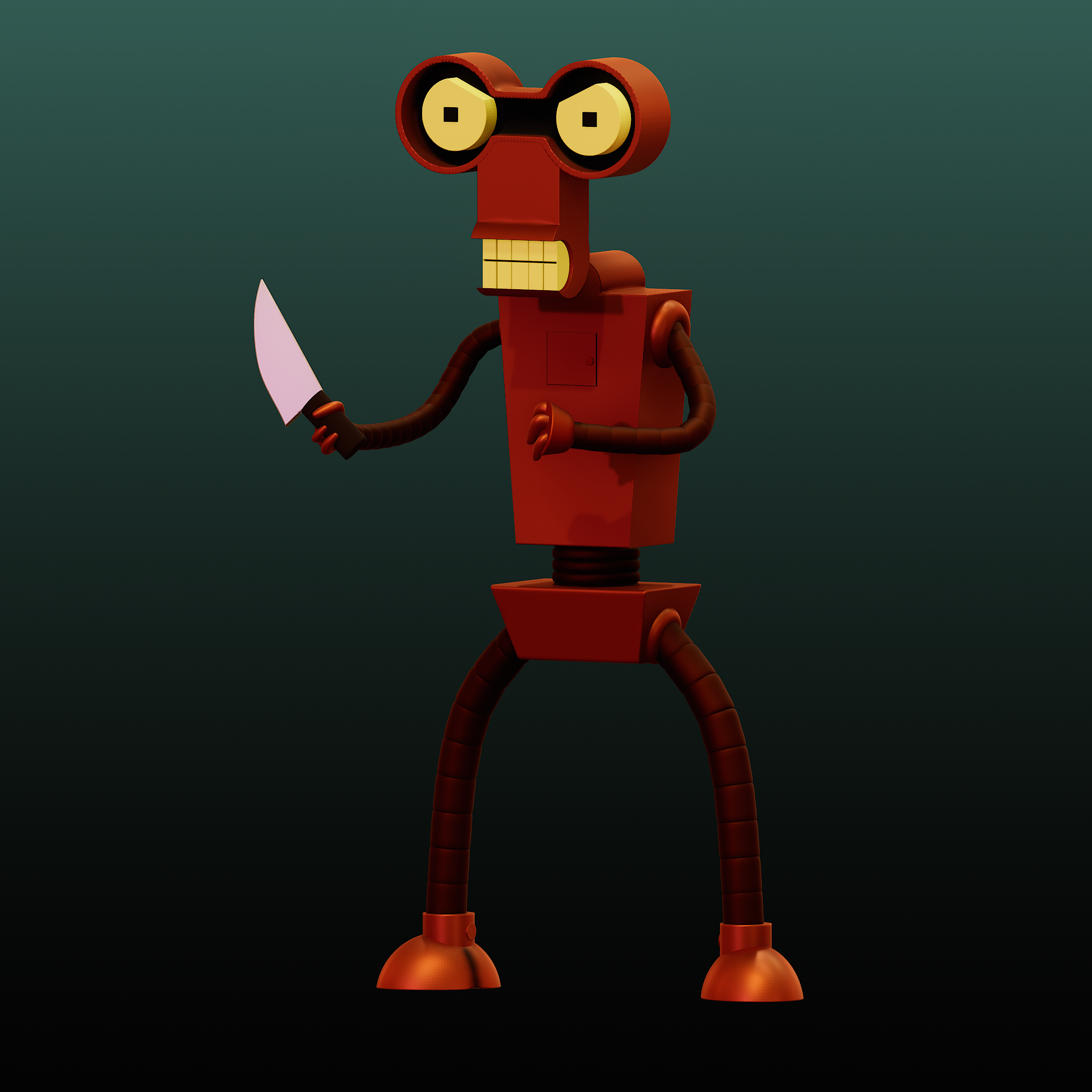 roberto robot futurama arte robotroberto futuramapersonaggio cartoonrobot jhoviarts nomadsculpt 3dmodel stl file blend 3dart personaggio animazione televisivo scultura digitale modello carattere 3ddesign 3dprinting matt groening commediascifi 3D print model - Mito3D