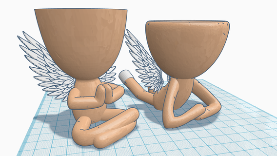 roberts angeles pot plant robert 3d print model - Mito3D