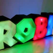 Robin caligrafia super mario luz 3d print model - Mito3D