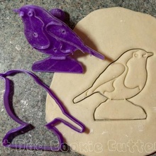 robin çerez kesici damga ev pişirme mutfak fondan buzlanma bisküvi bisket doğa kurabiye kuş 3d print model - Mito3D