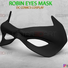 Robin Augen Maske dc Comics Halloween Cosplay 3d drucken Modell rot Kapuze Rotkäppchen Helm Kostüm 3d print model - Mito3D
