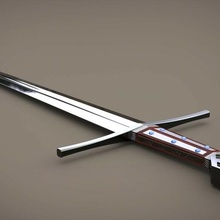 robin hood sword - russel crowe épée epee weapon knife wood elf cosplay movie replica hobbit lord rings 3d print model - Mito3D
