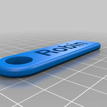 Robin anahtarlık özelleştirilmiş Aksesuarlar 3d print model - Mito3D