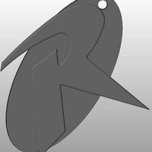 robin keychain art signs logos logo batman 3d print model - Mito3D