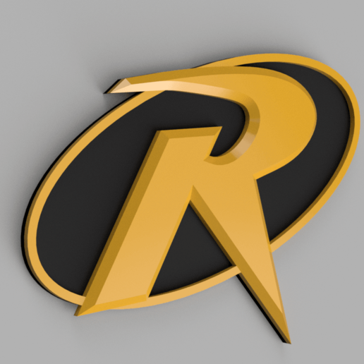 robin logo badge emblem fashion costume cosplay symbol 3D print model - Mito3D
