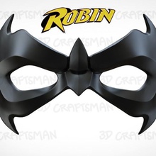 robin masque imprimer 3d cosplay modèle batman dc lunettes jouet jeux bande dessinée super héros méchant 3d print model - Mito3D