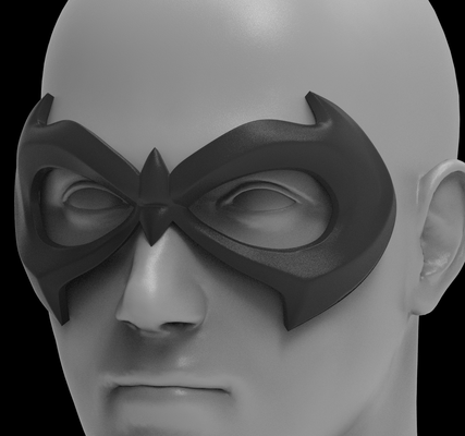 robin maske batman chris donnell cosplay nachtschwinge 3d print model - Mito3D