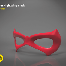 robin nightwing maske oyun kötü adam süper kahraman bruce wayne fantezi yarasa kadın batman dc çizgi roman film Cadılar Bayramı cosplay kostüm giyilebilir şehir gotham 3d print model - Mito3D