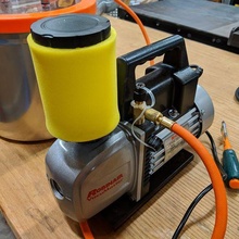robinair vacuum pump exhaust filter tool chamber parts 3d print model - Mito3D