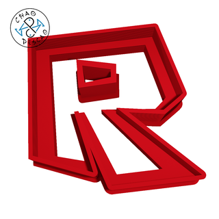 roblox logo Galleta cortador fondant juego azar horneando arcilla partido Pastelería 3d print model - Mito3D