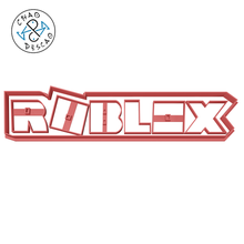 roblox logo letras Galleta cortador fondant polímero arcilla artilugio juego azar Pastelería horneando cumpleaños Formación hielo 3d print model - Mito3D