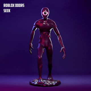 Roblox aramak kapılar terör oyun kırmızı kutu zamanı Haşhaş 3d print model - Mito3D