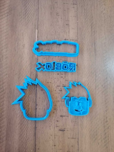 roblox kurabiye kesici robux juego videojuego oyun video oyunu çocuk galleta cortador 3d print model - Mito3D