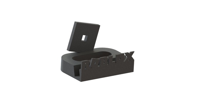 roblox phone suporte ficar pé telefon 3d print model - Mito3D